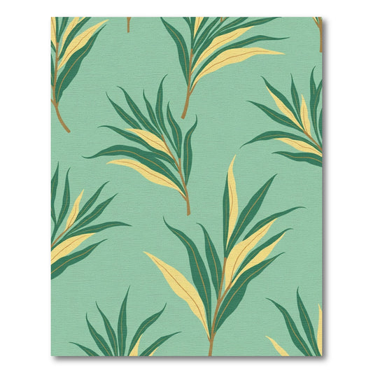 Mint Green Eucalyptus Foliage Rug