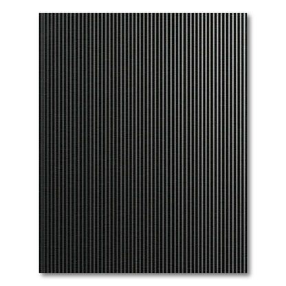 Monochrome Vertical Stripe Accent Rug