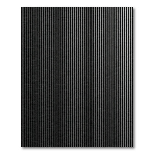 Monochrome Vertical Stripe Accent Rug