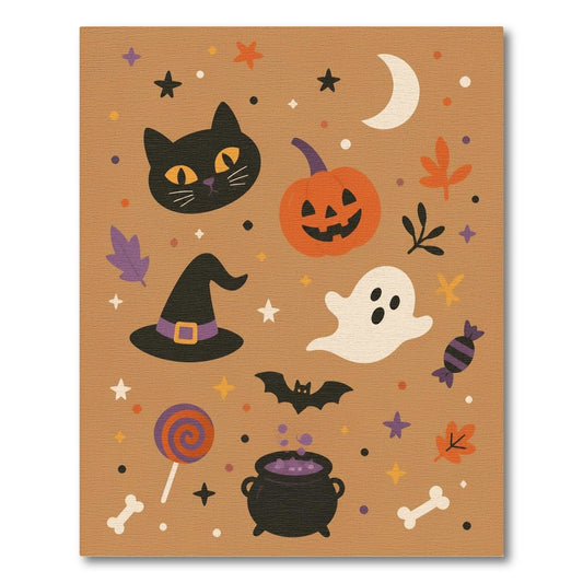 Spooky Halloween Kids Cartoon Rug