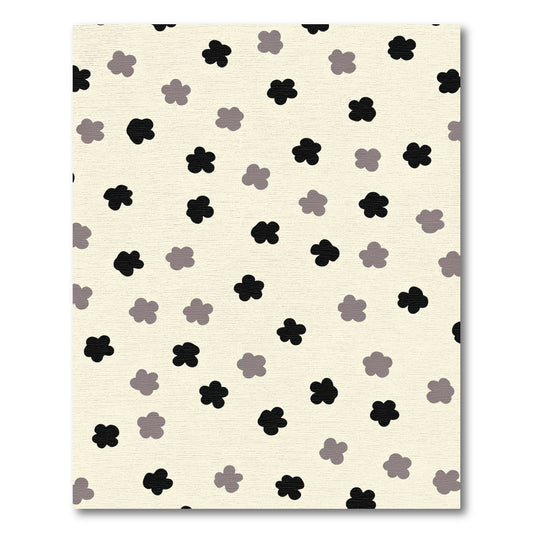 Neutral Pastel Floral Scatter Rug