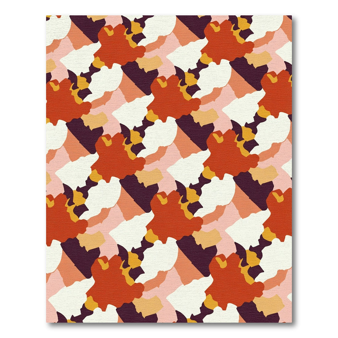 Auburn Crimson Organic Flow Rug