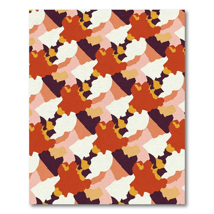 Auburn Crimson Organic Flow Rug
