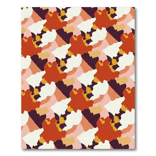 Auburn Crimson Organic Flow Rug