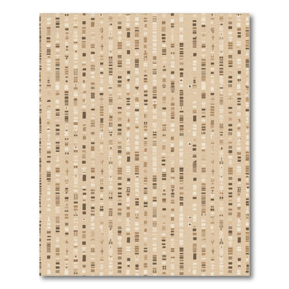 Beige and Neutral Beige Geometric Motif Area Rug