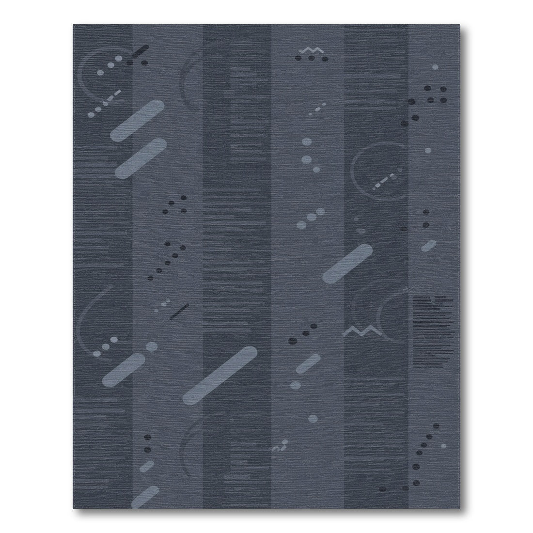 Grey Geometric Modern Grey Geometric Stripe Area Rug