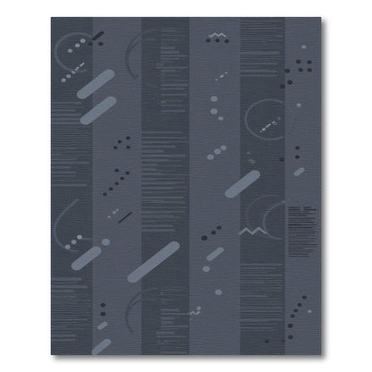 Grey Geometric Modern Grey Geometric Stripe Area Rug