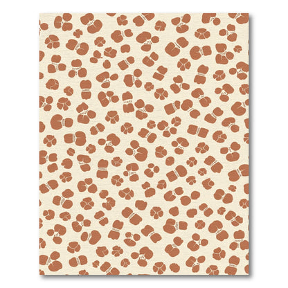 Terracotta Bloom Scattered Composition Rug
