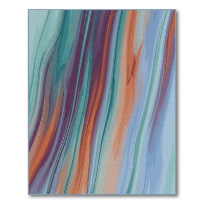 Abstract Area Multi-Color Abstract Wave Area Rug