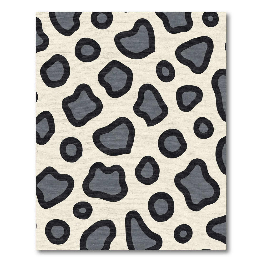 Neutral spotted irregular blobs Rug