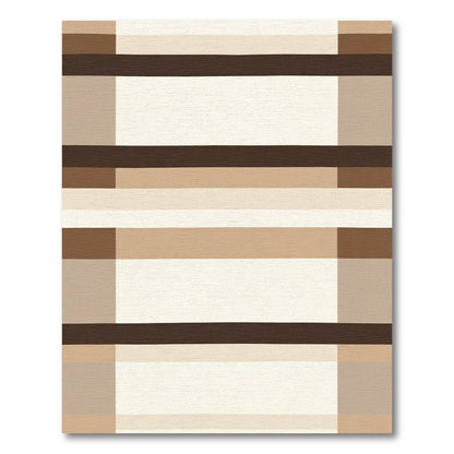 Earth Tones Bold Stripe Rug