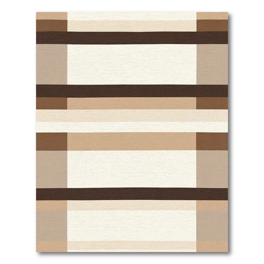 Earth Tones Bold Stripe Rug
