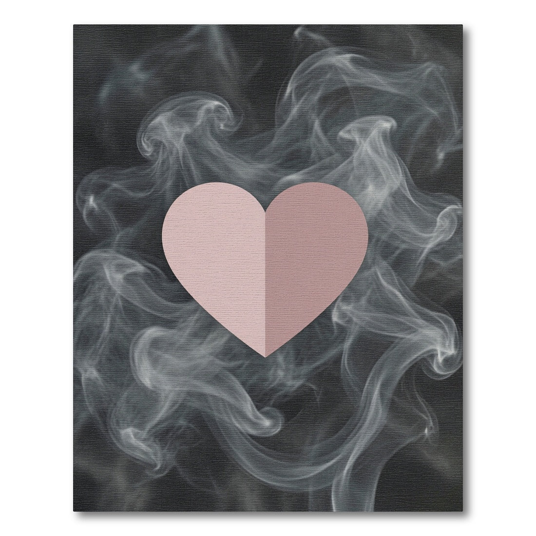 Pink Heart Smoke Swirl Rug