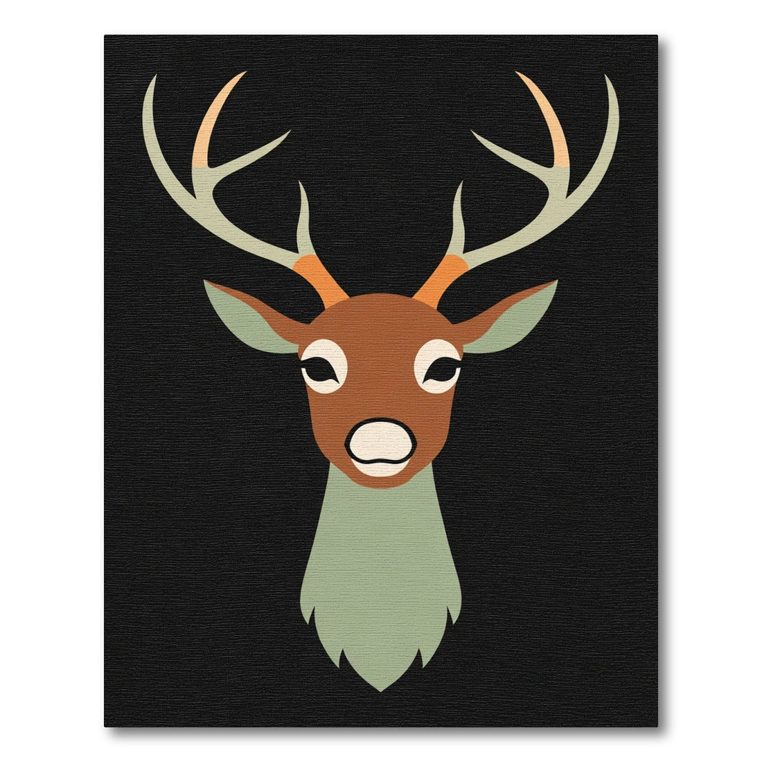 Brown Deer Forest Graphic Rug