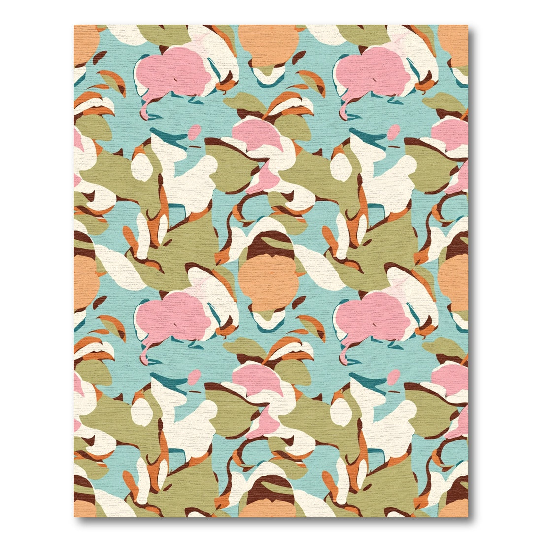 Pastel Colorful Abstract Organic Flow Rug