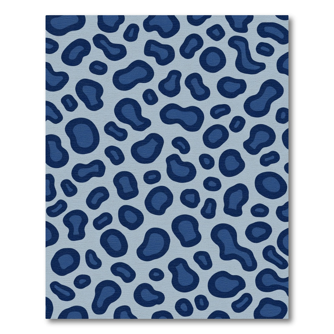 Deep Blue Organic Spots Rug