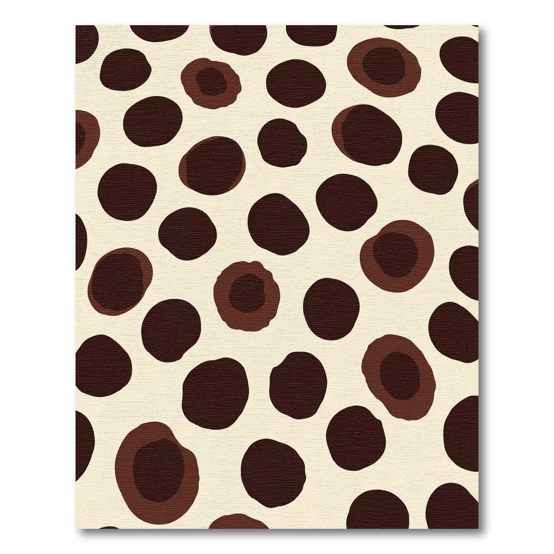 Brown Spotty Organic Shape Rug