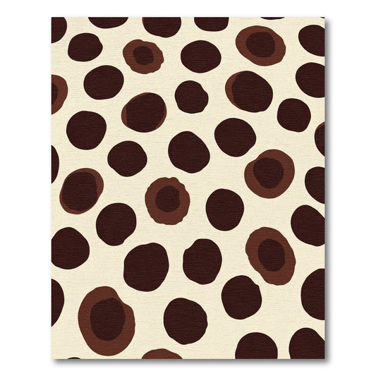 Brown Spotty Organic Shape Rug