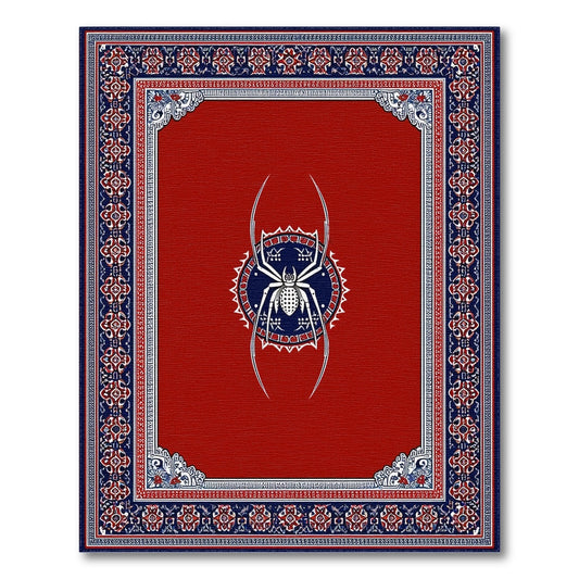 Red Spider Traditional Persian Area Rug