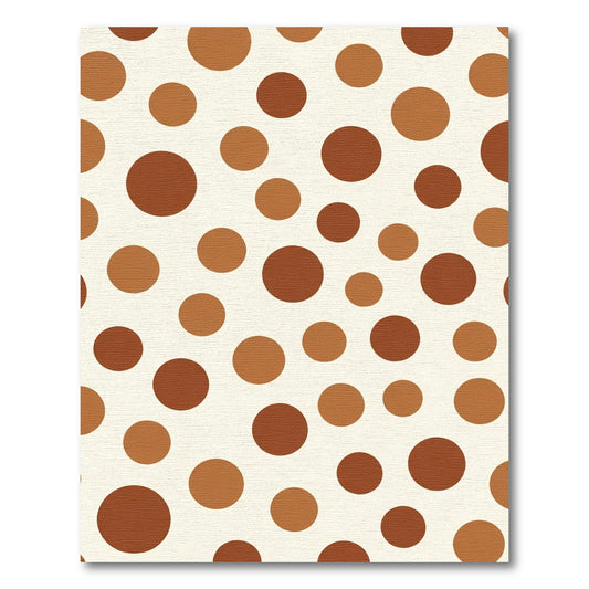 Earthy Tones Polka Dot Scatter Rug