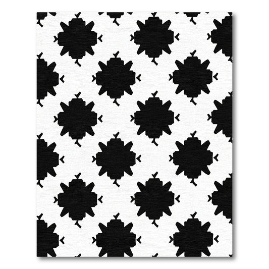 Monochromatic Starburst Diamond Arrangement Rug