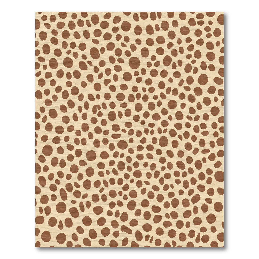 Brown Spotted Tan Organic Composition Rug