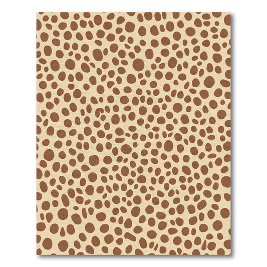Brown Spotted Tan Organic Composition Rug