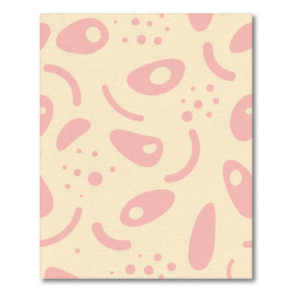 Pink Abstract Blob Area Rug