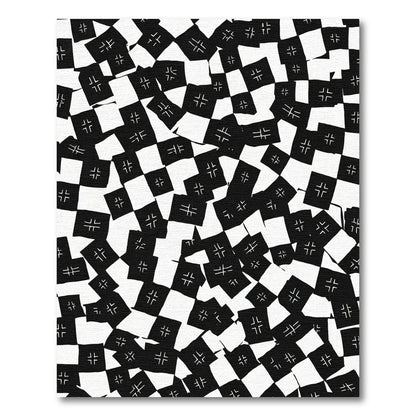 Monochromatic Cross Checkerboard Chaos Rug