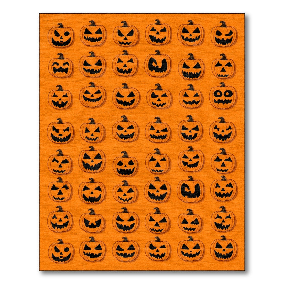 Orange Halloween Pumpkin Kids Cartoon Area Rug