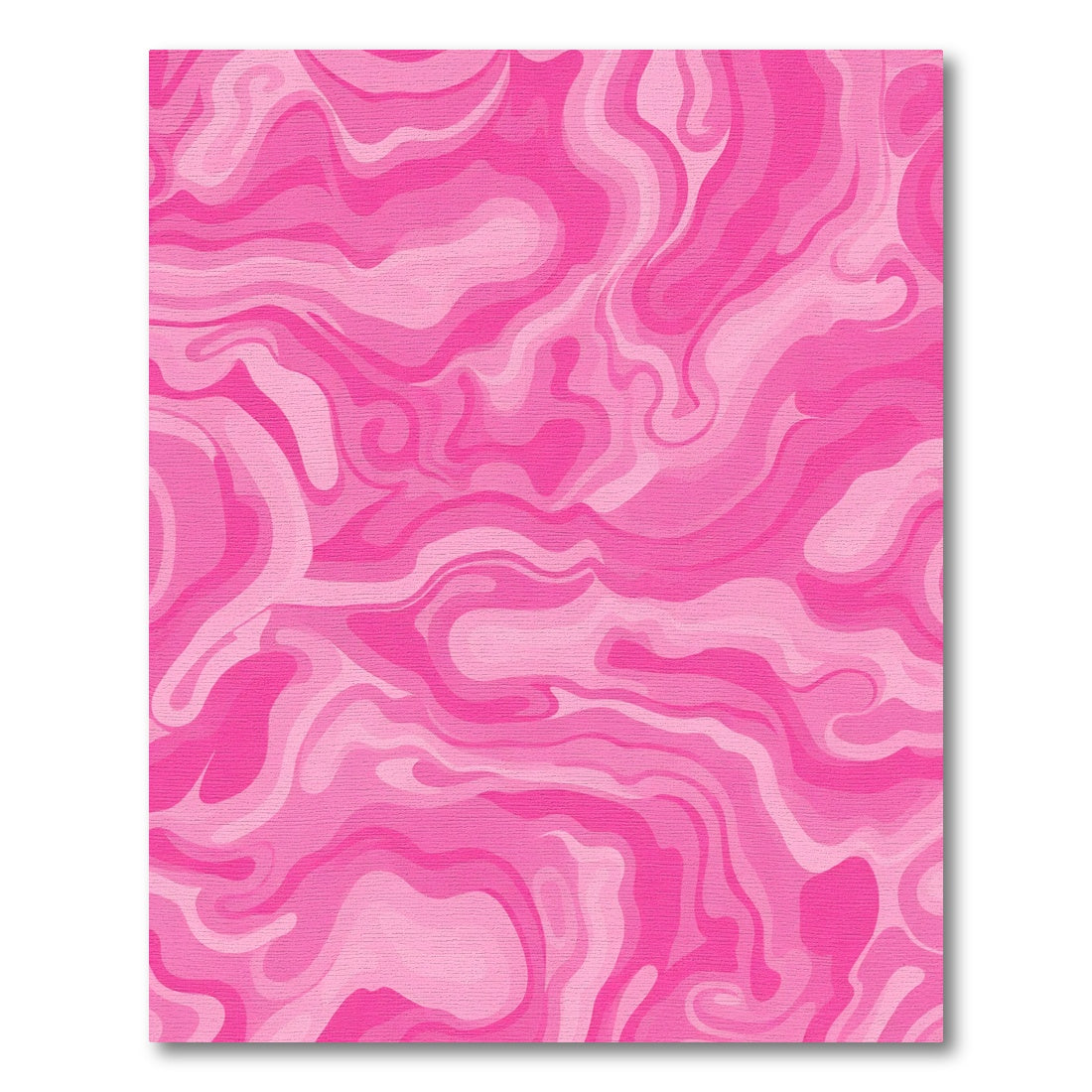 Fluid Pink Swirl Marble Rug