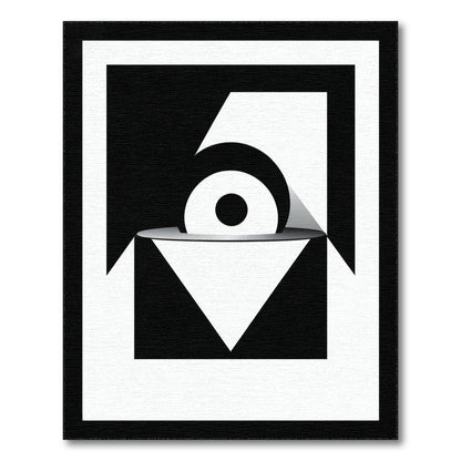 Bold Black White Geometric Area Rug