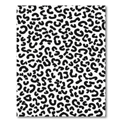 Bold Black White Animal Spots Rug