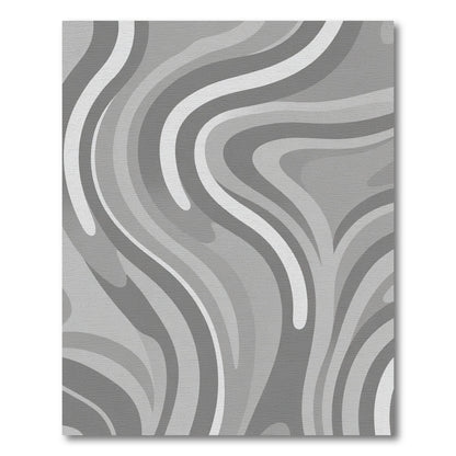 Monochromatic Swirl Abstract Stripe Rug