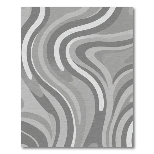 Monochromatic Swirl Abstract Stripe Rug