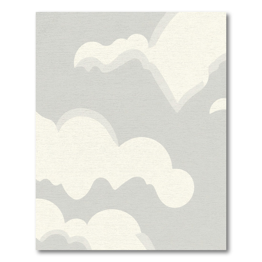 Soft Gray Nimbus Cloudscape Rug