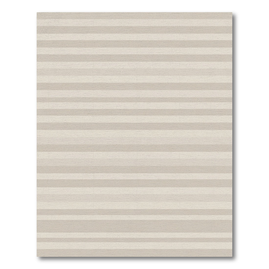 Neutral Beige Horizontal Stripe Rug