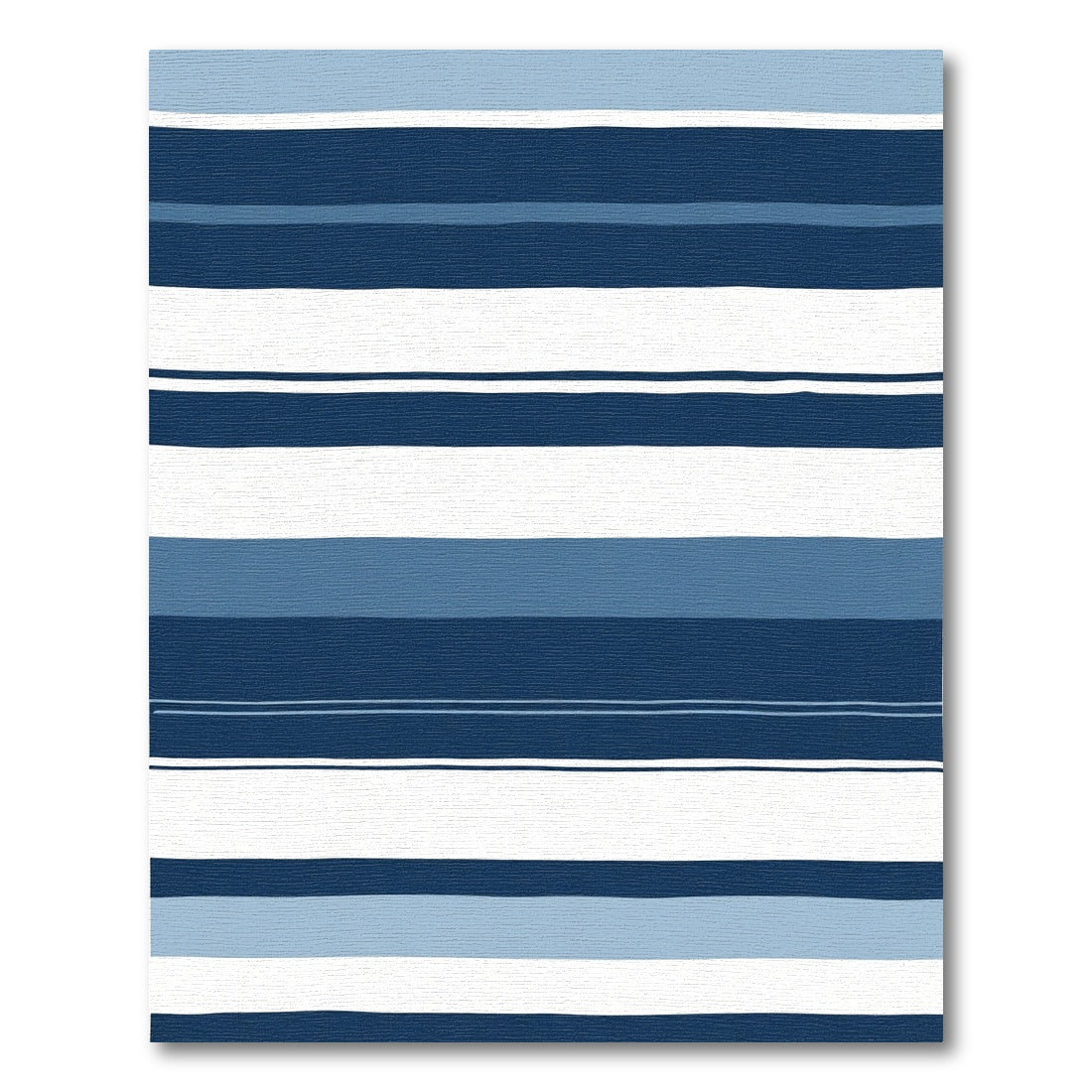 Deep Blue Tone Stripe Harmony Rug