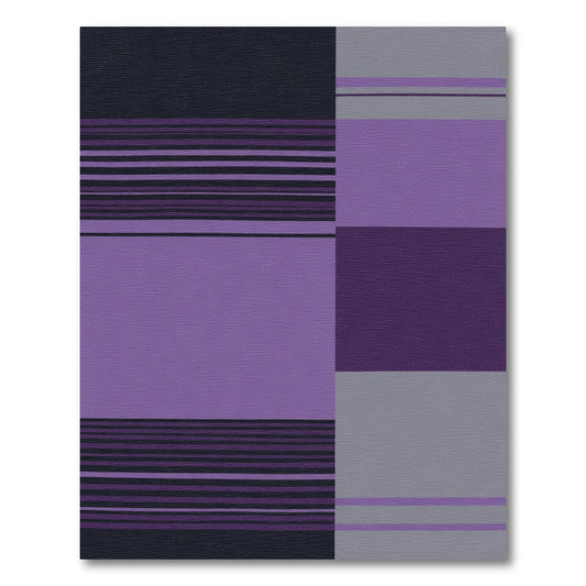 Amethyst Purple Horizontal Stripes Rug