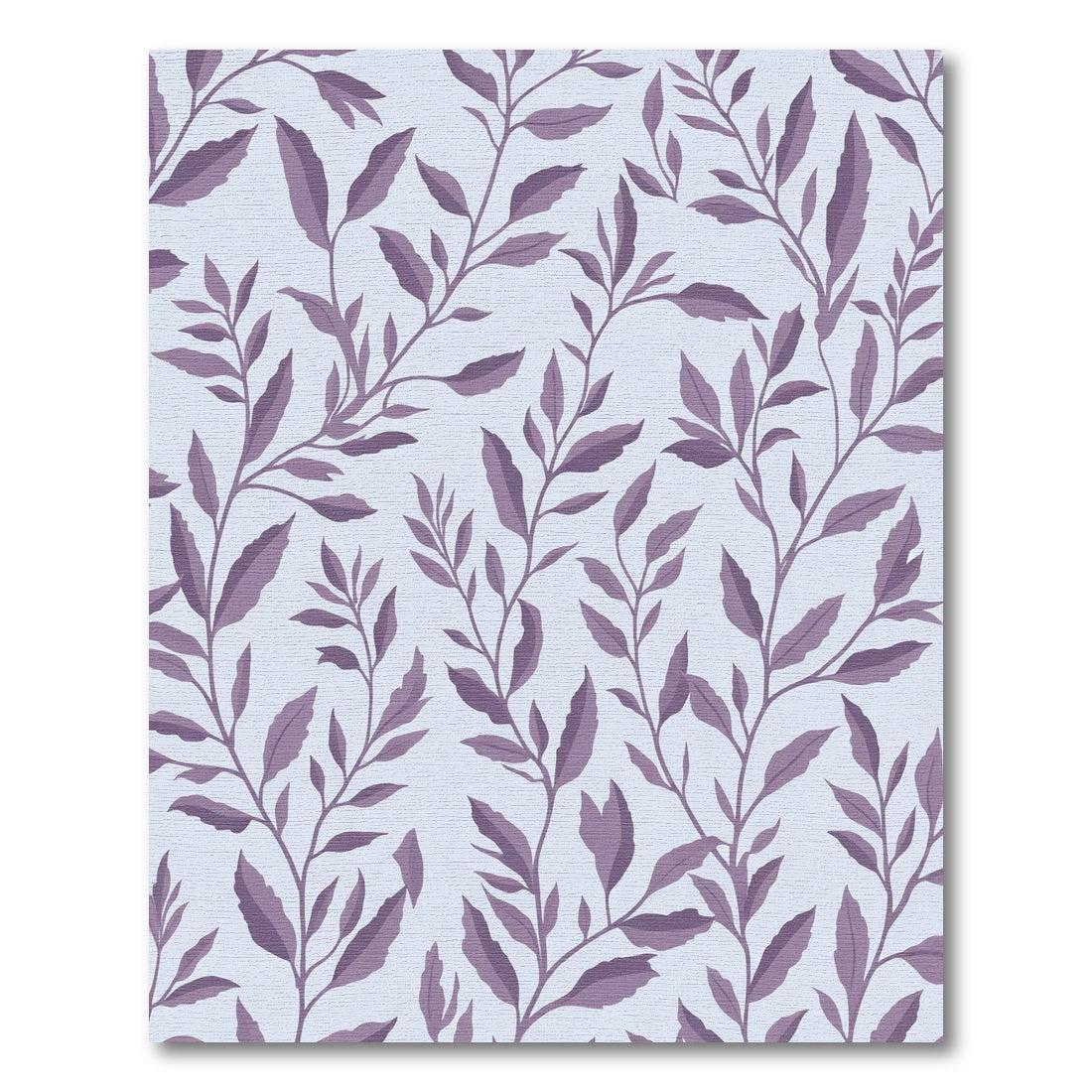 Purple Leaf Branch Arrangement Rug