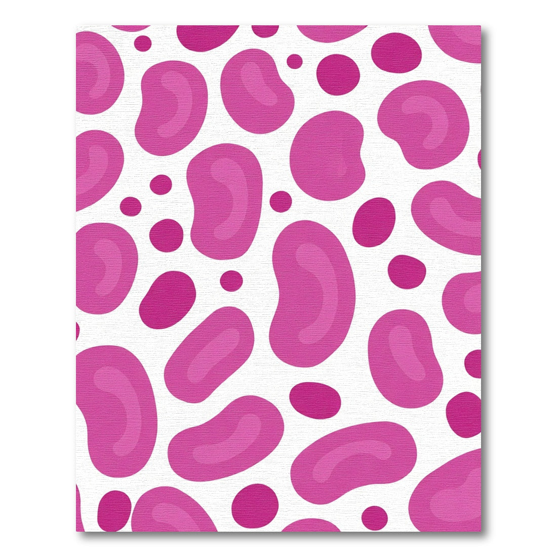 Vibrant Pink Organic ShapesRug Rug