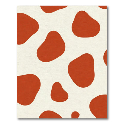 Terracotta Organic Spot Pattern Rug