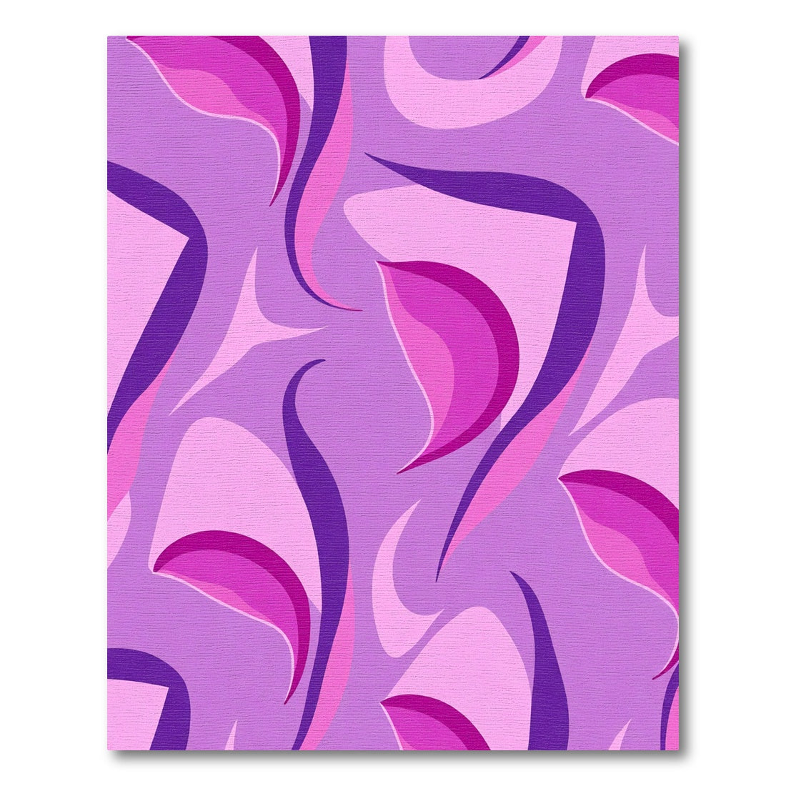 Purple Pink Swirl Abstract Composition Rug