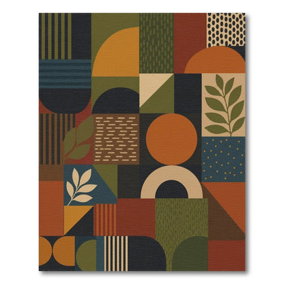 Vibrant Multi-Color Geometric Area Rug