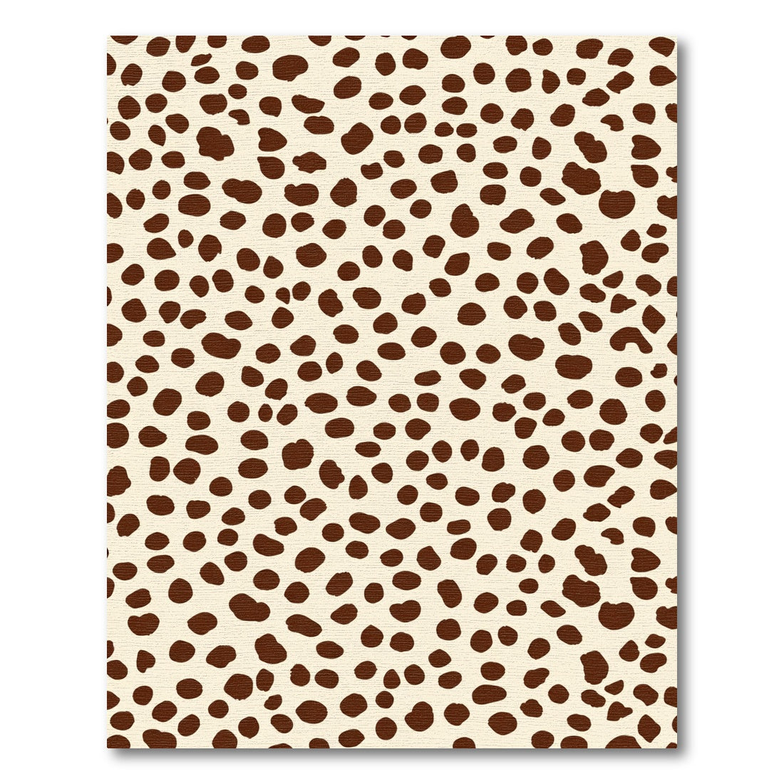 Brown Spots Cream Background Scatter Rug