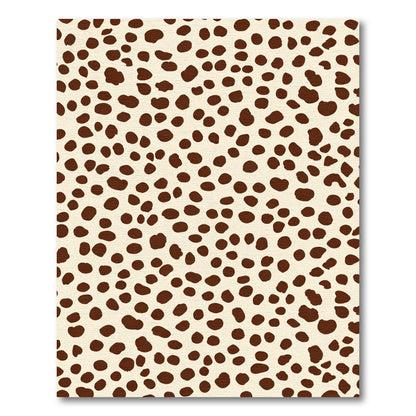 Brown Spots Cream Background Scatter Rug
