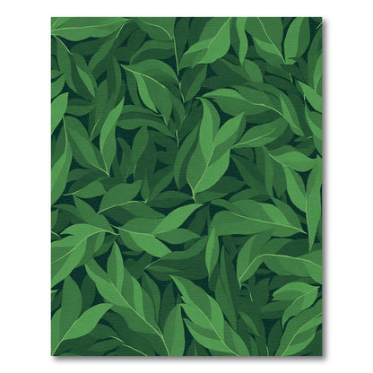 Shady Lush Green Canopy Leaves Rug