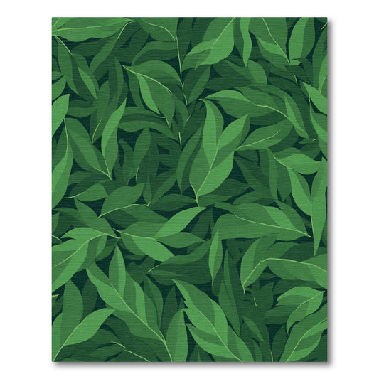 Shady Lush Green Canopy Leaves Rug