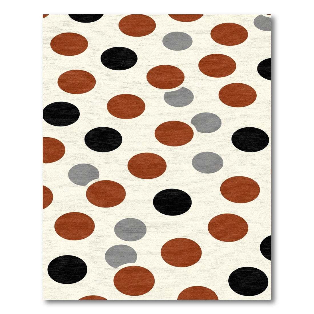 Brown Black Gray Polka Dot Circles Rug
