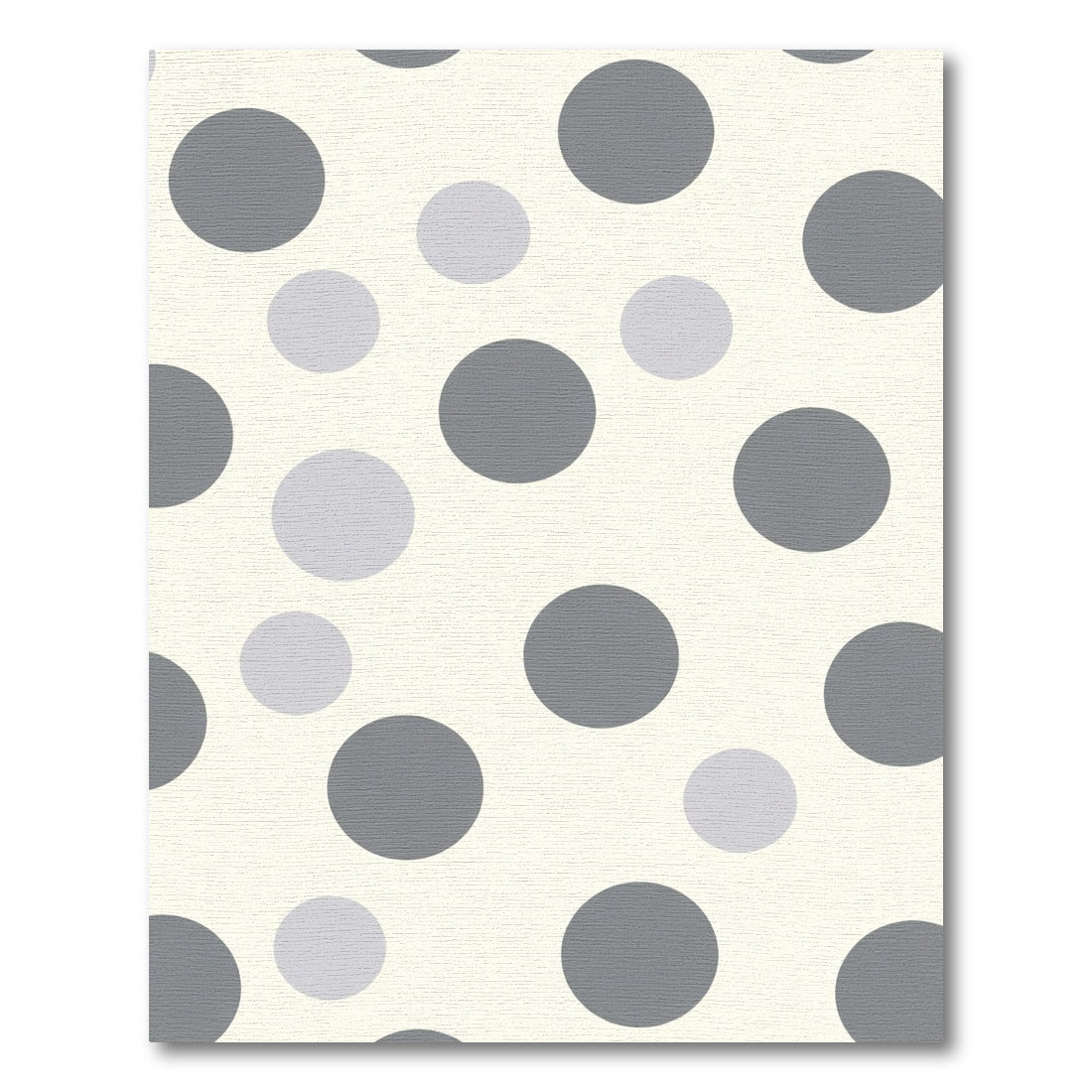 Gray Polka Dot Circles Rug